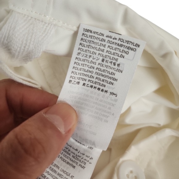 NEW Edikted Parker Nylon Cargo Pants Medium/Large White Parachute Streetwear NWT - Picture 13 of 15